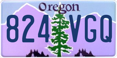 OR license plate 824VGQ