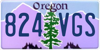 OR license plate 824VGS