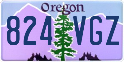 OR license plate 824VGZ