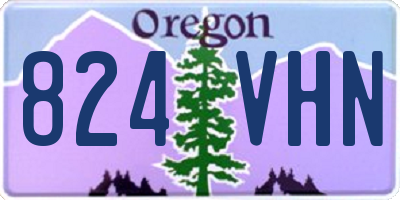 OR license plate 824VHN