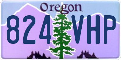 OR license plate 824VHP