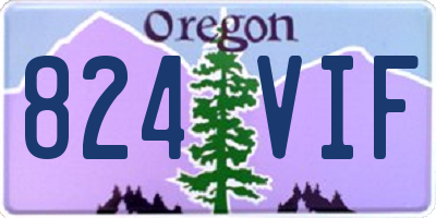 OR license plate 824VIF