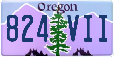 OR license plate 824VII