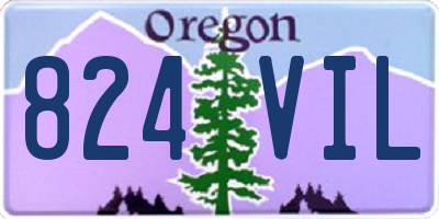 OR license plate 824VIL