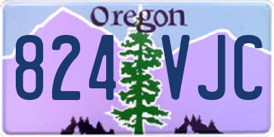 OR license plate 824VJC