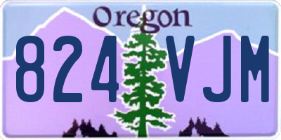 OR license plate 824VJM