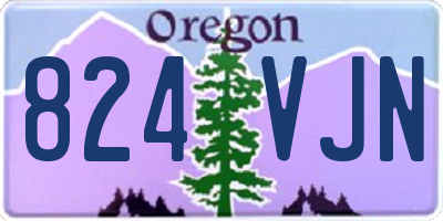 OR license plate 824VJN