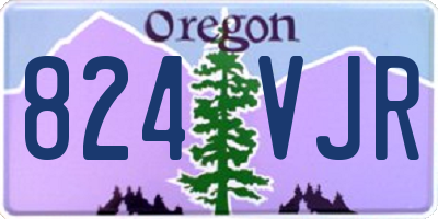 OR license plate 824VJR