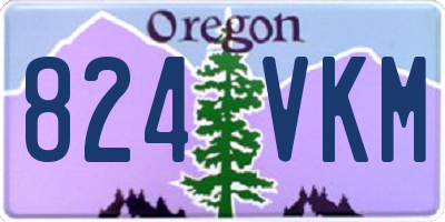 OR license plate 824VKM