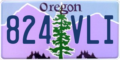 OR license plate 824VLI