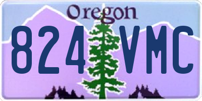 OR license plate 824VMC