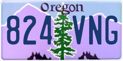 OR license plate 824VNG
