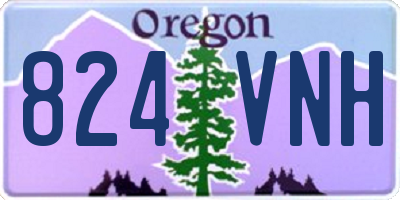OR license plate 824VNH