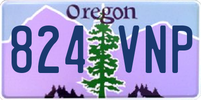 OR license plate 824VNP