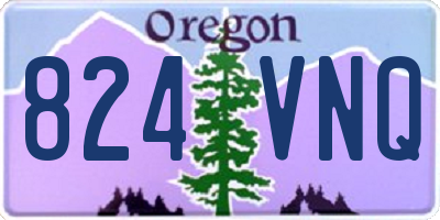 OR license plate 824VNQ