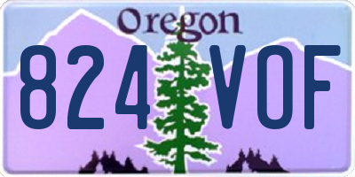 OR license plate 824VOF