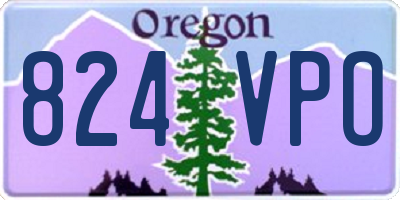 OR license plate 824VPO