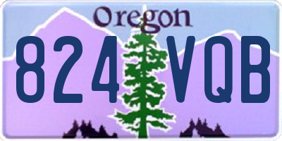 OR license plate 824VQB