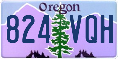 OR license plate 824VQH