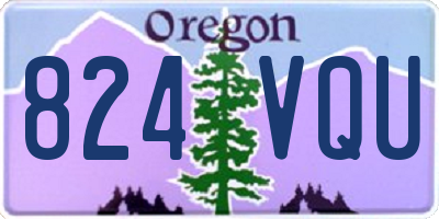 OR license plate 824VQU