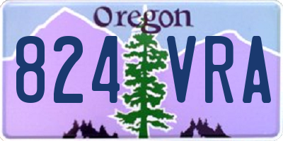 OR license plate 824VRA