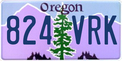 OR license plate 824VRK