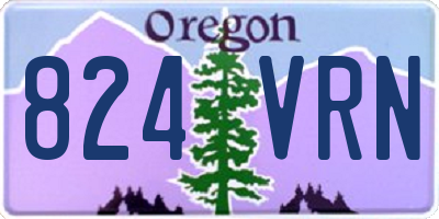 OR license plate 824VRN