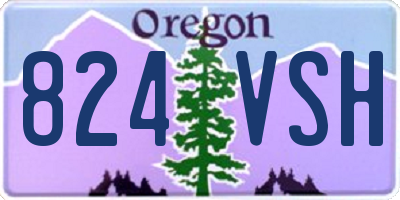 OR license plate 824VSH