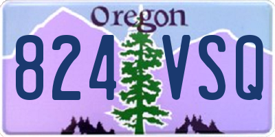 OR license plate 824VSQ