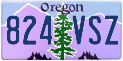 OR license plate 824VSZ