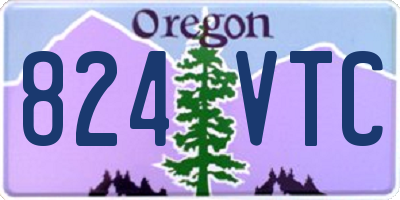 OR license plate 824VTC