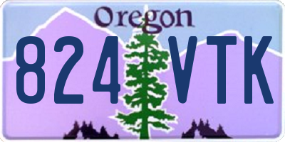 OR license plate 824VTK