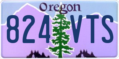 OR license plate 824VTS