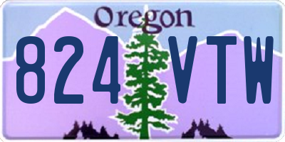 OR license plate 824VTW