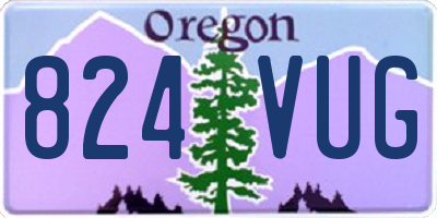OR license plate 824VUG