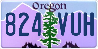 OR license plate 824VUH