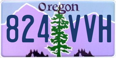 OR license plate 824VVH