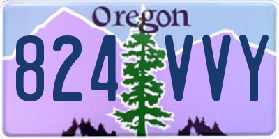 OR license plate 824VVY