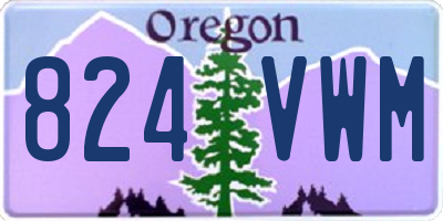 OR license plate 824VWM