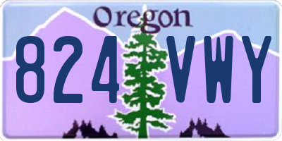 OR license plate 824VWY