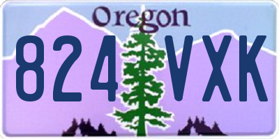 OR license plate 824VXK
