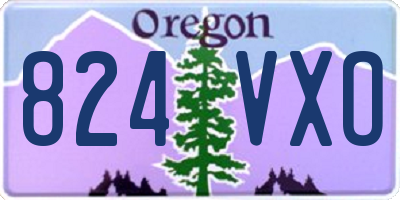 OR license plate 824VXO