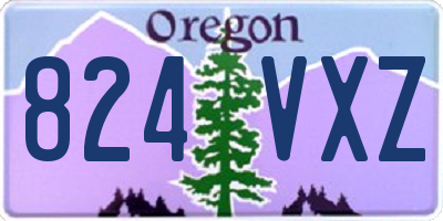 OR license plate 824VXZ