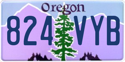 OR license plate 824VYB