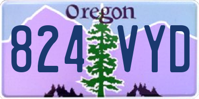 OR license plate 824VYD