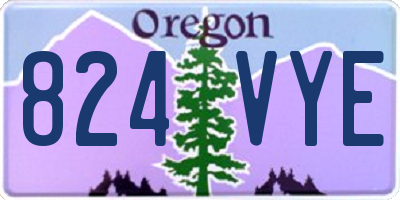 OR license plate 824VYE