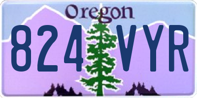 OR license plate 824VYR