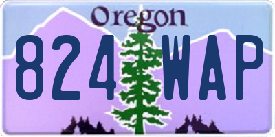 OR license plate 824WAP