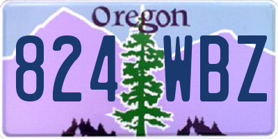 OR license plate 824WBZ