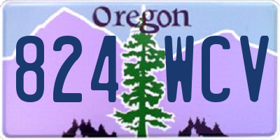 OR license plate 824WCV